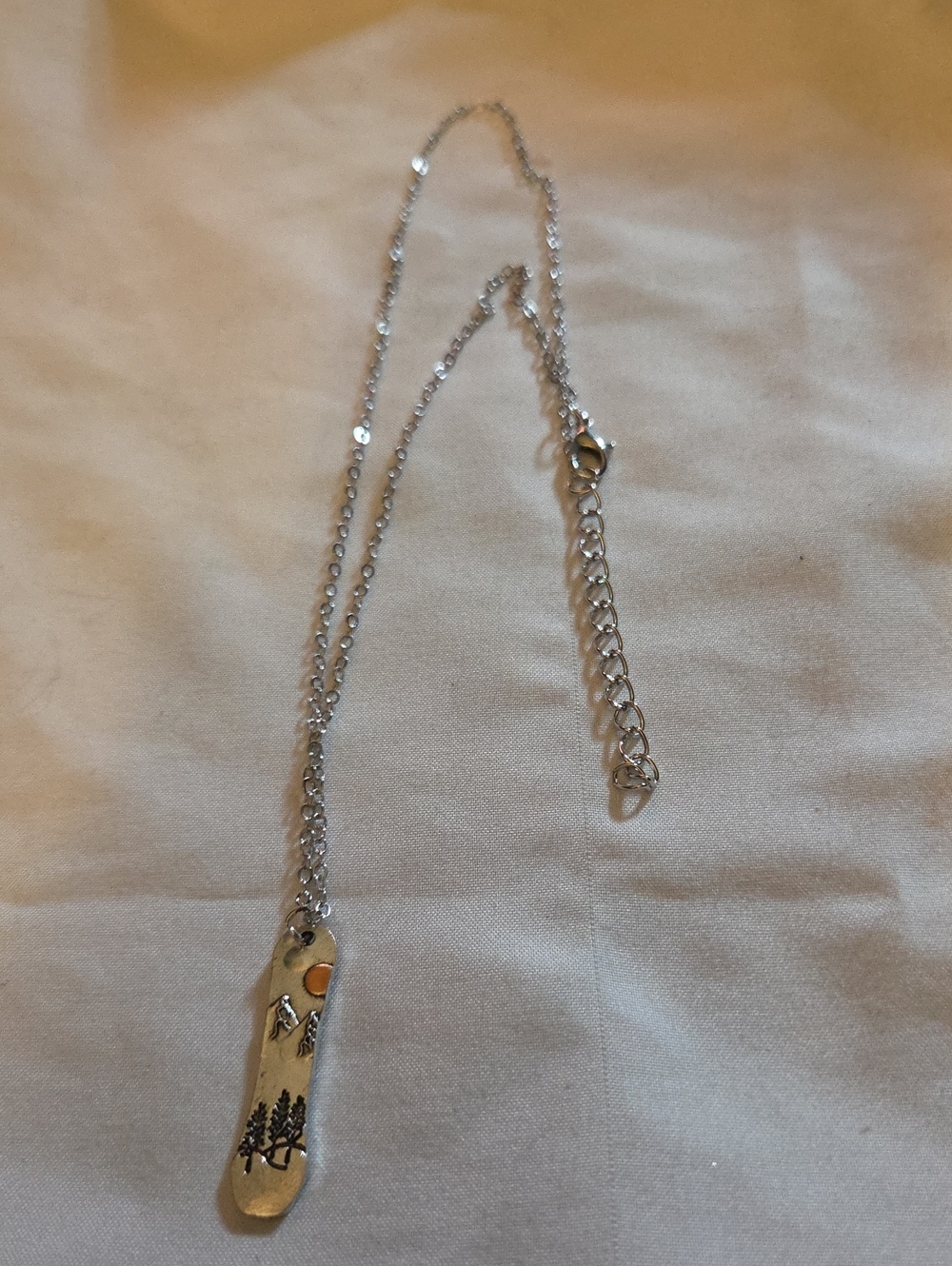 Silver Nature Pendant Necklace - Women's Accessory